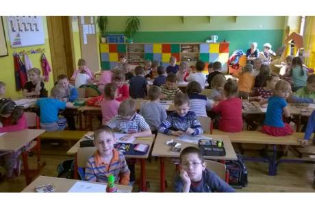 Przedszkolaki z wizytą w SP 1 w Cieszynie